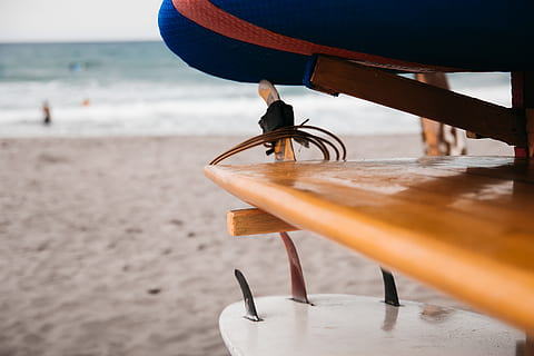 philippines, la union, sea, ocean, surf board, chill, wind HD wallpaper