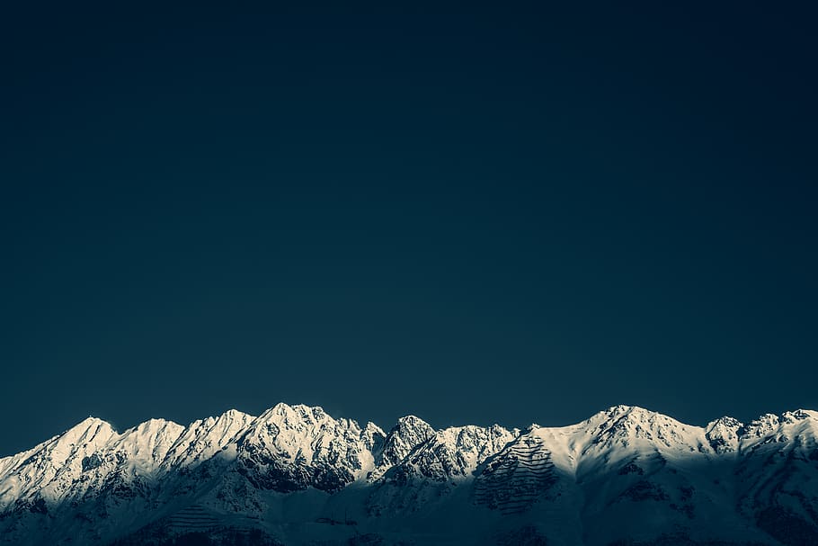 snow covered mountain, winter, cold temperature, scenics - nature HD wallpaper