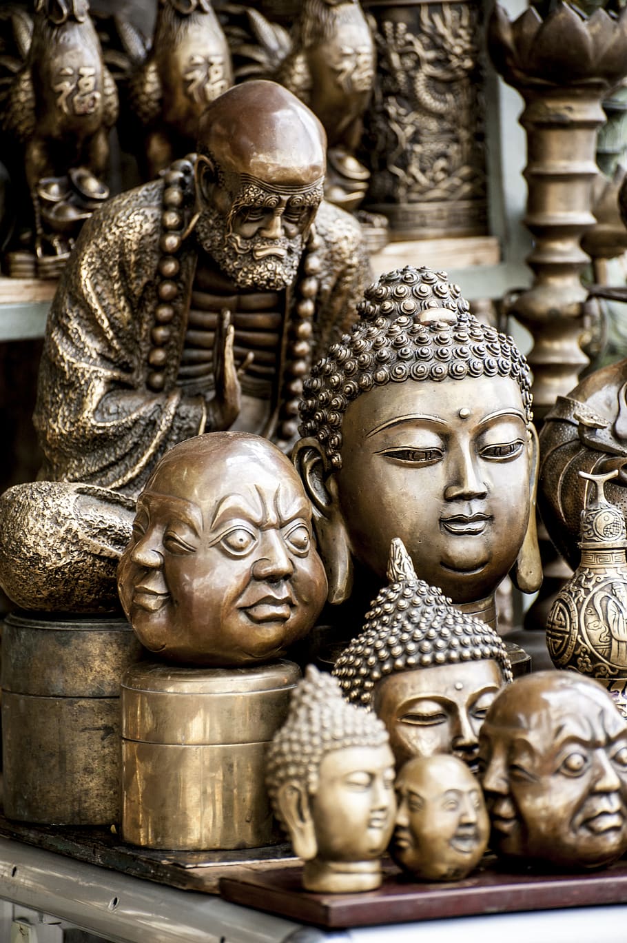 vietnam, human representation, art and craft, male likeness HD wallpaper