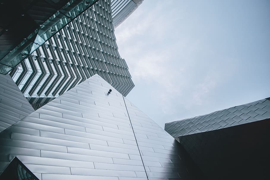 Worm's Eye View Of Building, architectural design, architecture HD wallpaper