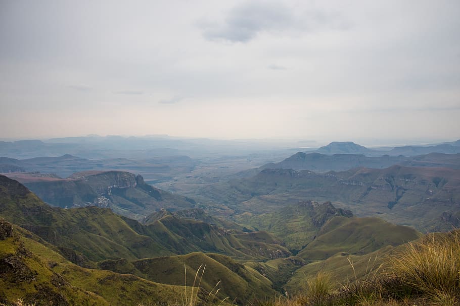 drakensberg, mountains, landscape, nature, south africa, canyon