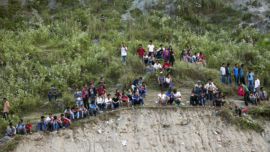nepal, sindhuli, crowd, large group of people, real people HD wallpaper