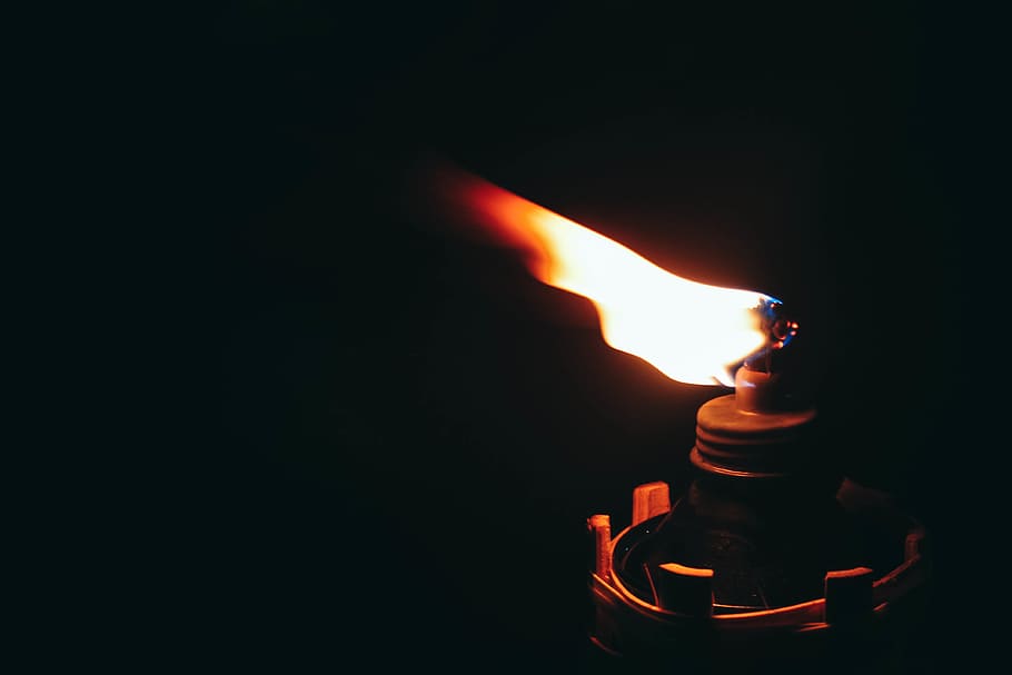 flame, light, burn, fire, torch, night, burning, fire - natural phenomenon HD wallpaper