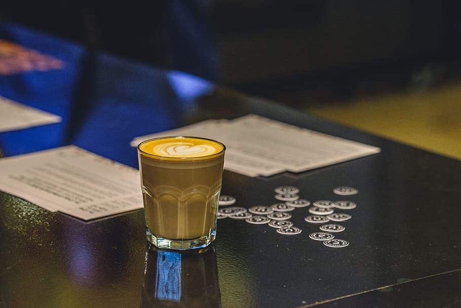 Perfect caffe latte, barista, cafe, caffelatte, coffee, drink, HD wallpaper