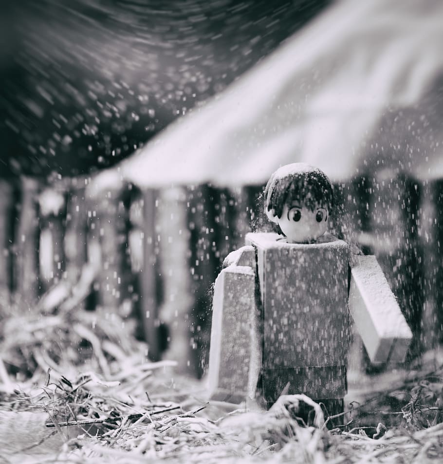 sweden, borås, outside, wind, bw, winter, danbo, storm, black and white HD wallpaper