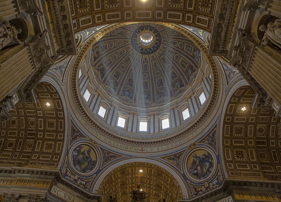 structure interior, building, architecture, apse, st peter's basilica HD wallpaper