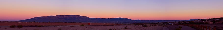 united states, rio rancho, sunset, desert, mountain, colorful