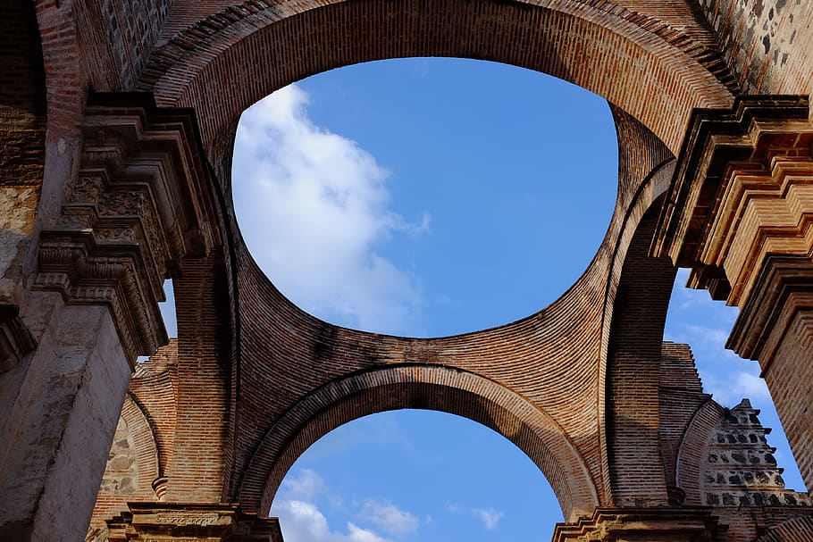 arch, architecture, sky, brick, building, texture, built structure HD wallpaper