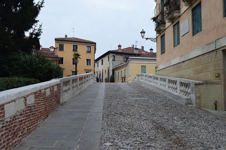 vicenza, italy, bridge, city, architecture, built structure, HD wallpaper