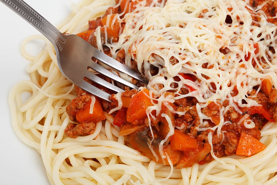 Spaghetti Dish, beef, cheese, closeup, cuisine, delicious, dinner, HD wallpaper