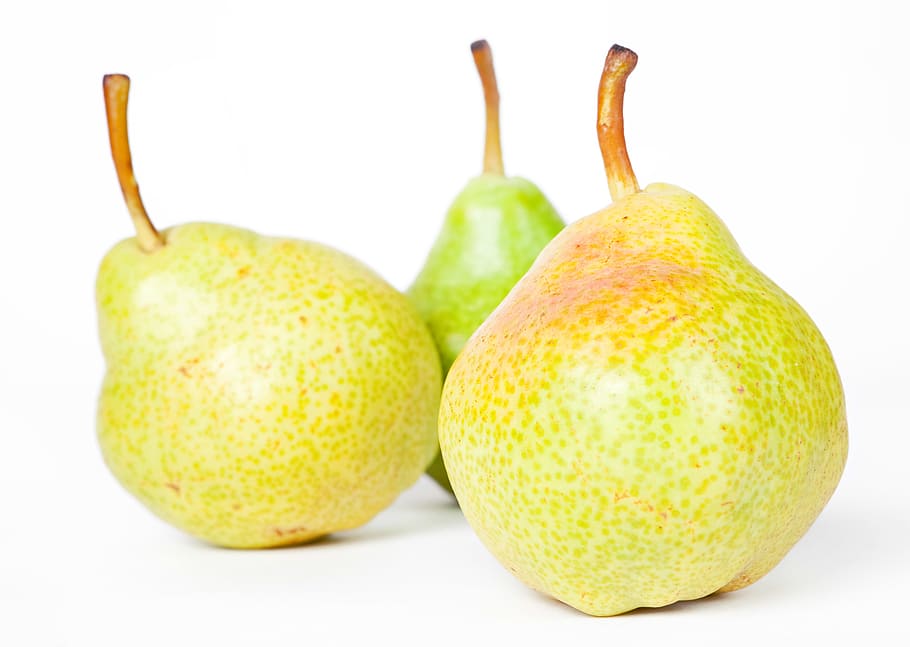 pear, pears, fruit, white, food, nobody, studio, healthy, fruity HD wallpaper