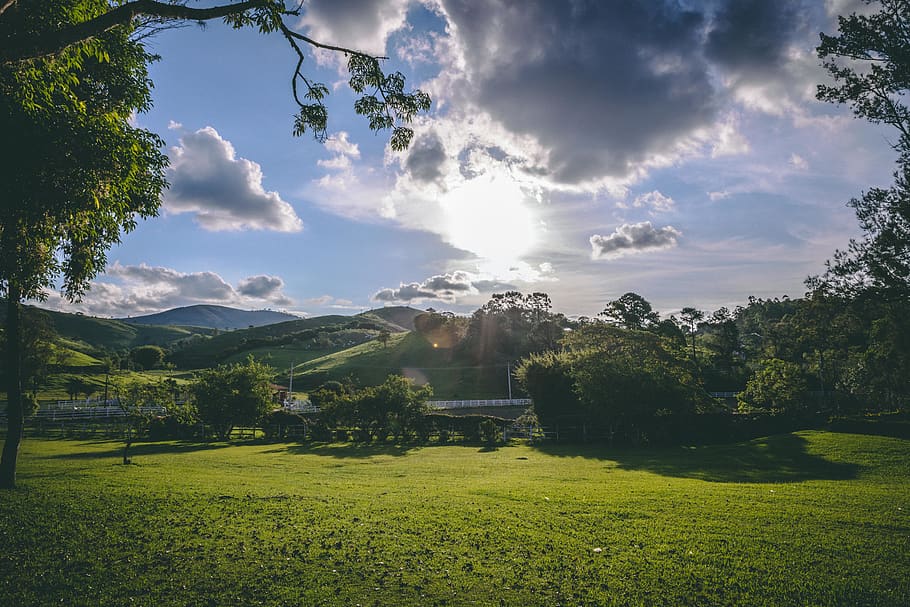 Wallpaper on X: 4k #wallpaper for your #Pc #Nature #Tree #House #Sky  #Cloud #Stars  / X