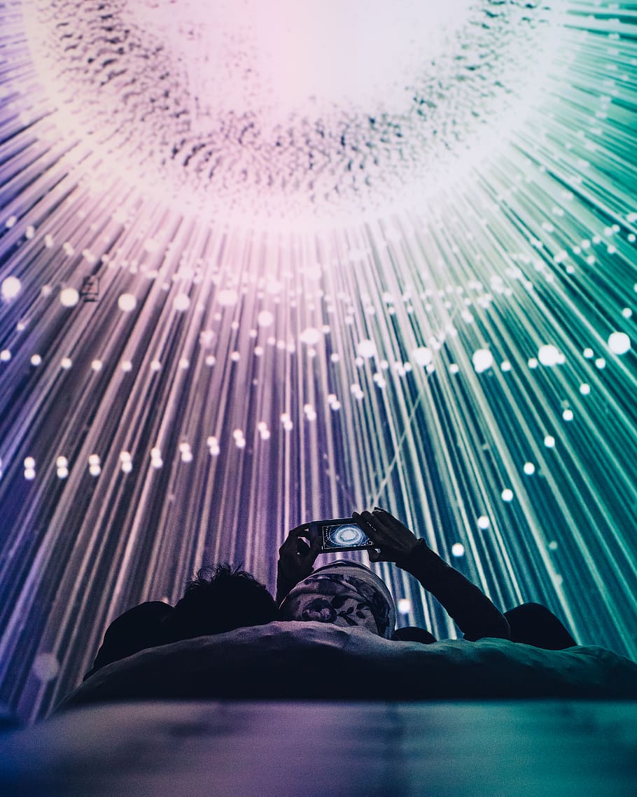 Person Taking Photo of Led Light, bright, design, electronics HD wallpaper