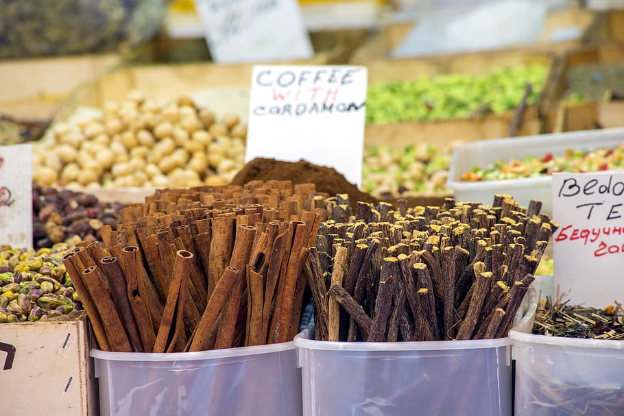 spice, coffe, cardamon, market, food and drink, retail, freshness HD wallpaper