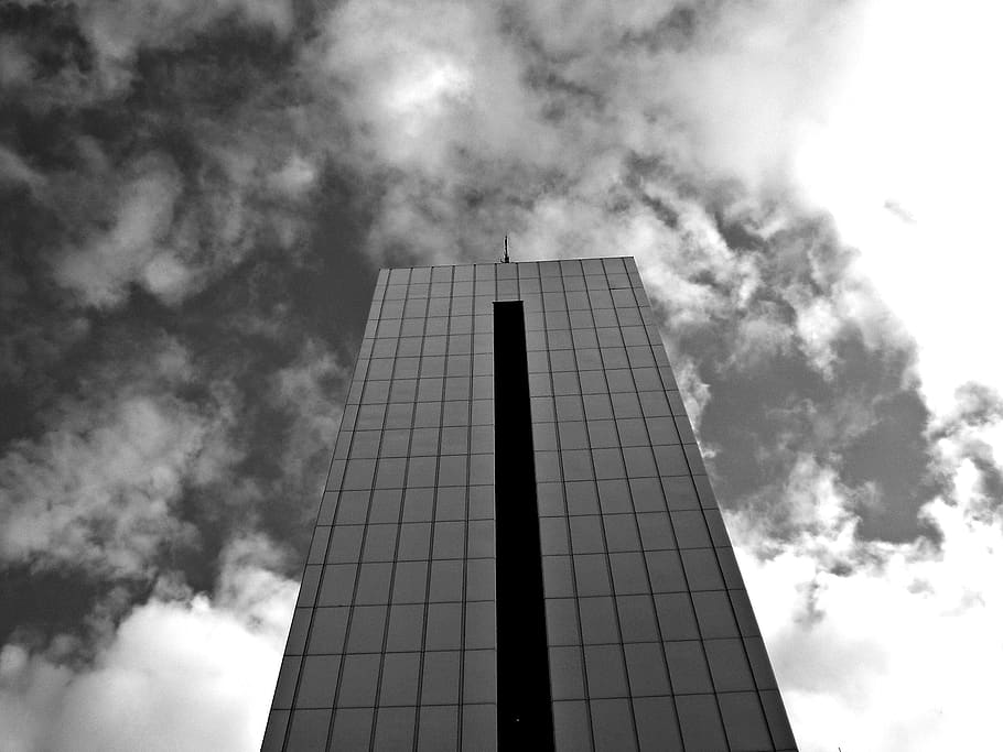 skyscraper, berlin, tower, cloud - sky, architecture, built structure HD wallpaper