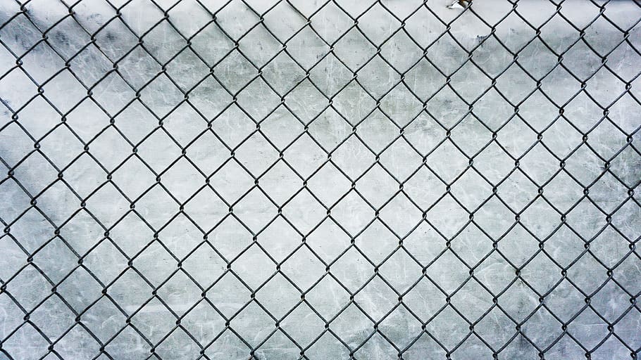 metal chain-link fence, full frame, backgrounds, pattern, no people, HD wallpaper