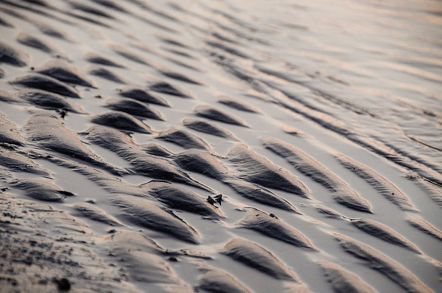 texture, the background, wave, sand, colored, sea, wrinkles HD wallpaper