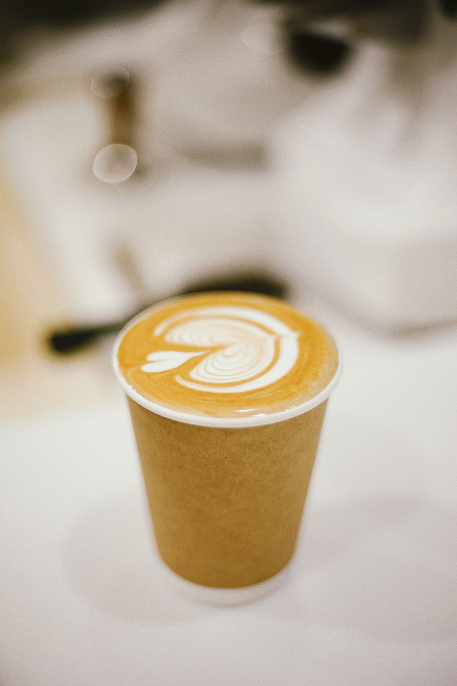 coffee latte, cup, beverage, drink, coffee cup, creme, food, dessert HD wallpaper