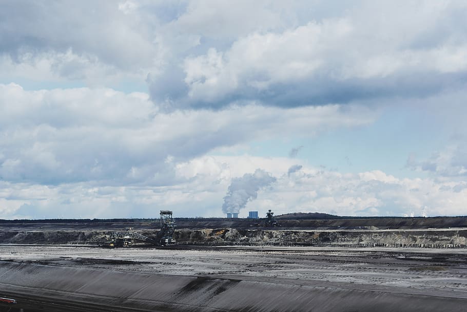 landscape, cloud - sky, industry, factory, pollution, smoke - physical structure HD wallpaper