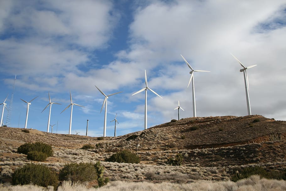 white wind turbines during daytime, machine, engine, motor, united states HD wallpaper