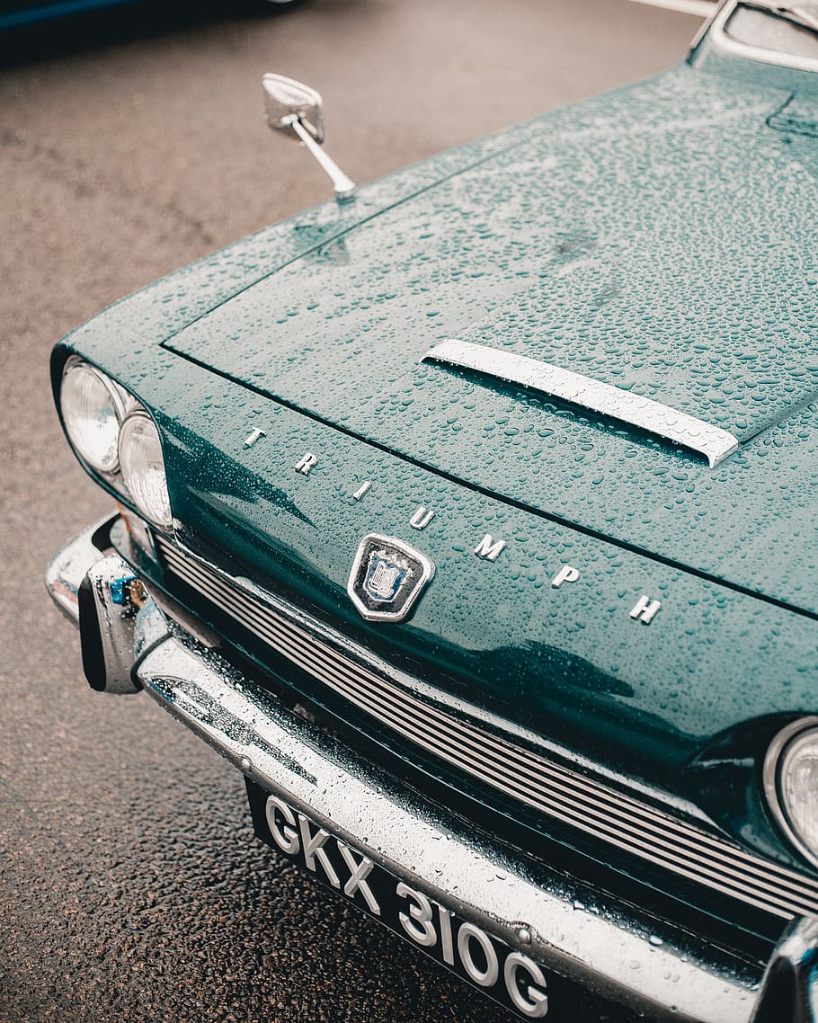 Triumph vehicle, automobile, transportation, car, light, headlight HD wallpaper