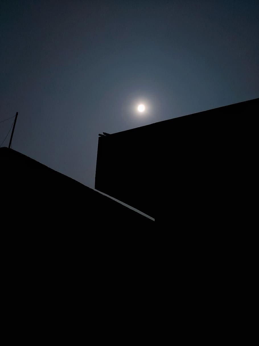 india, punjab, sky, low angle view, night, architecture, no people HD wallpaper