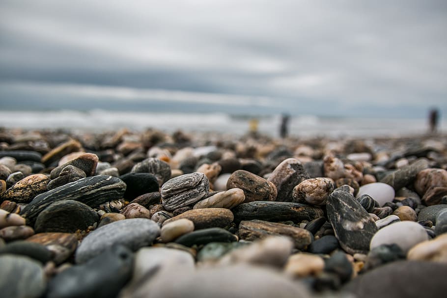 rock, solid, sea, beach, land, pebble, stone, rock - object HD wallpaper