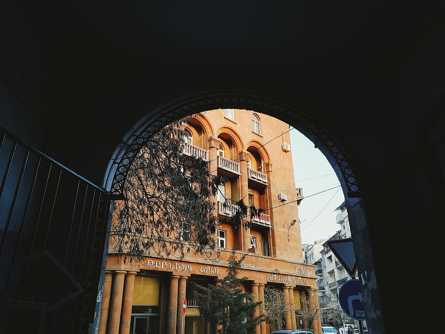 armenia, yerevan, tunel, mer bak, city, streets, architecture, HD wallpaper