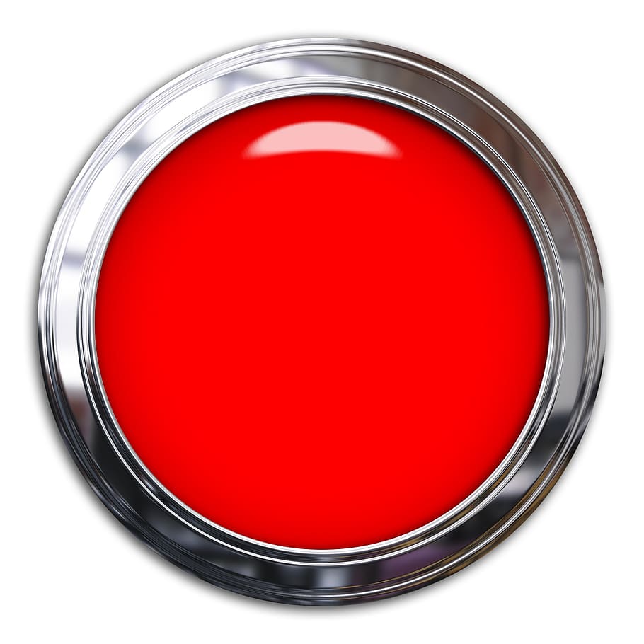button, light, bright, symbol, icon, illuminated, red, white background HD wallpaper