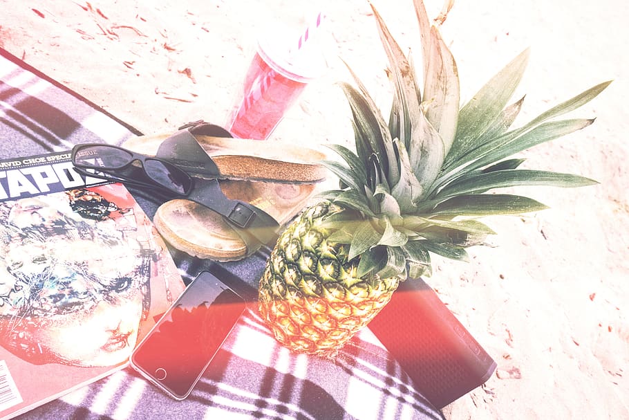 pineapple, dessert, appetizer, fruit, juice, crop, outdoor HD wallpaper