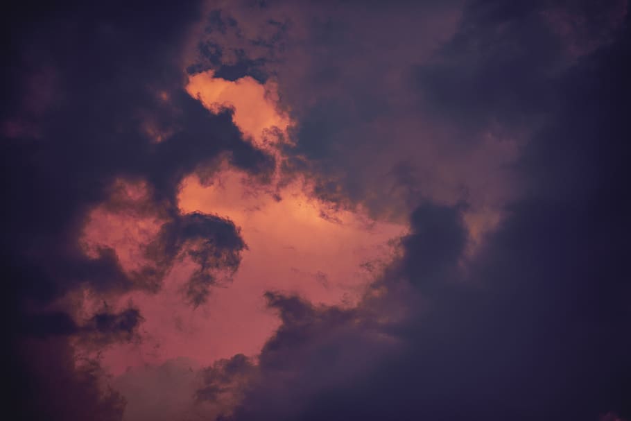 gloomy sky, nature, outdoors, weather, cloud, cumulus, dawn, art HD wallpaper