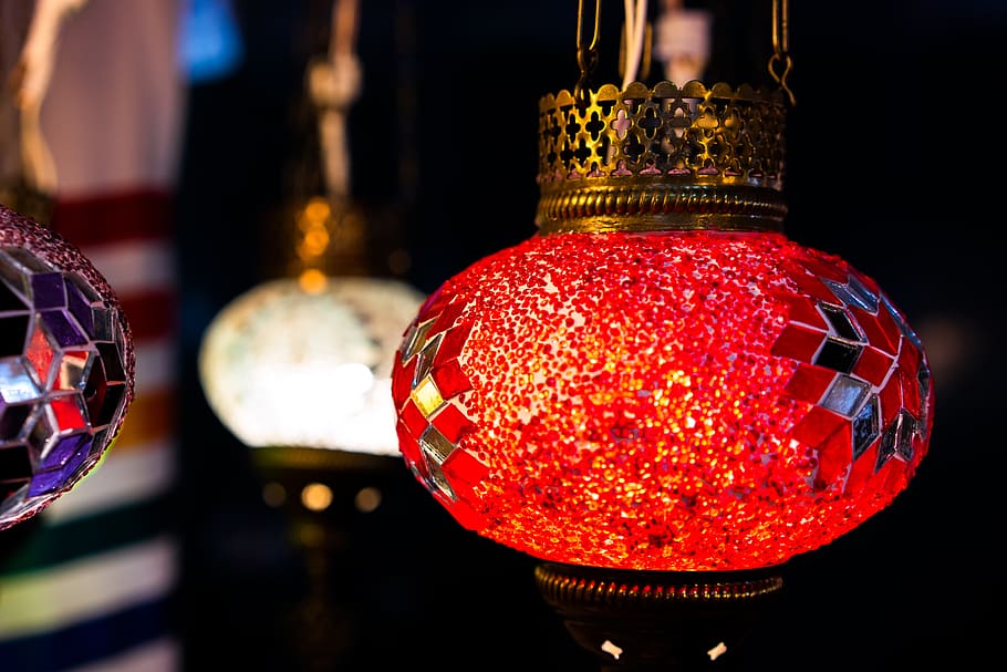 lantern, light, antique, red, decoration, lighting equipment HD wallpaper