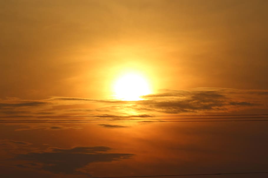 sol, landscape, nature, light, scenario, sun, tree, trees, clouds HD wallpaper