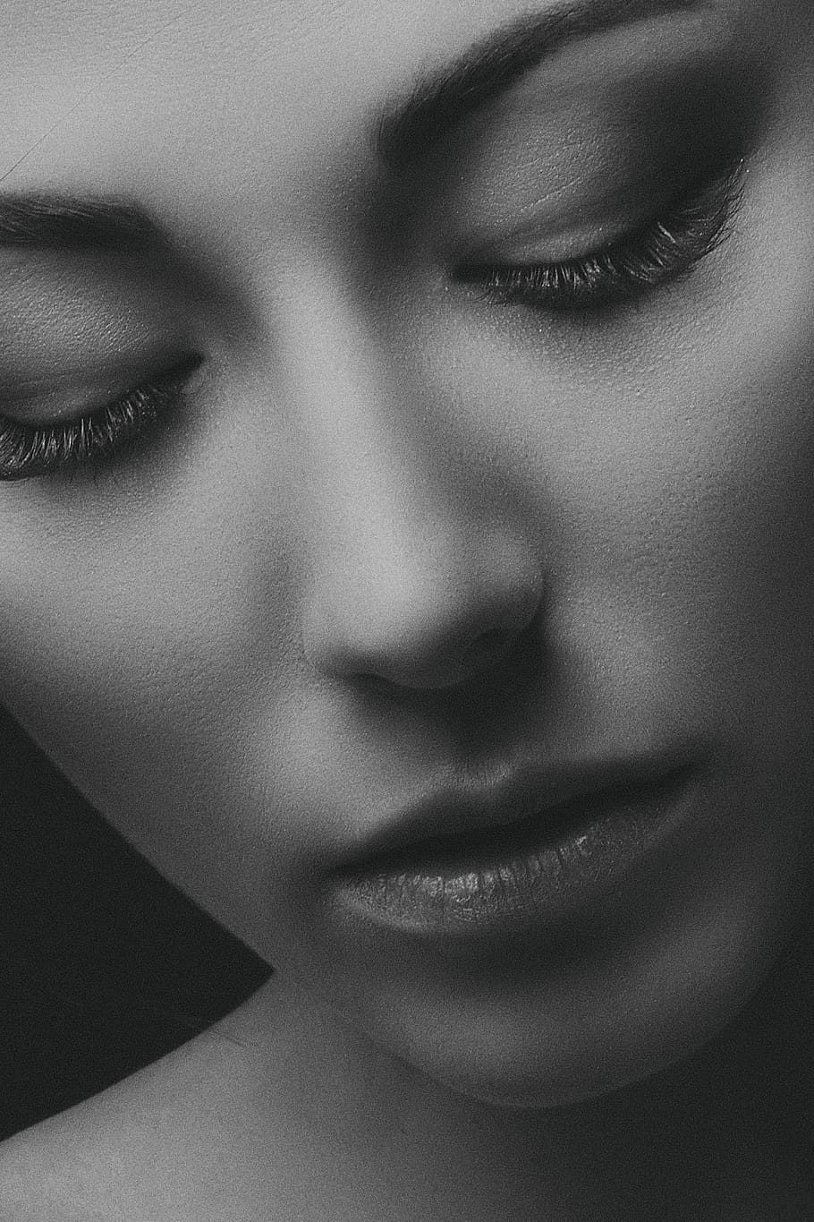 woman's face, human body part, human face, close-up, women, make-up HD wallpaper