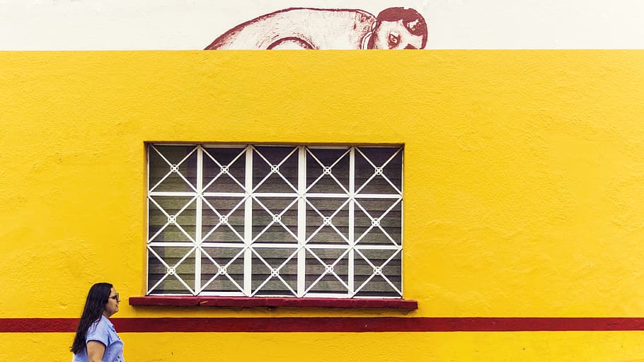 mexico, chapala, yellow, wall - building feature, architecture HD wallpaper