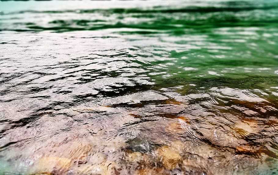 stones, water, stream, river, lake, no people, day, nature HD wallpaper