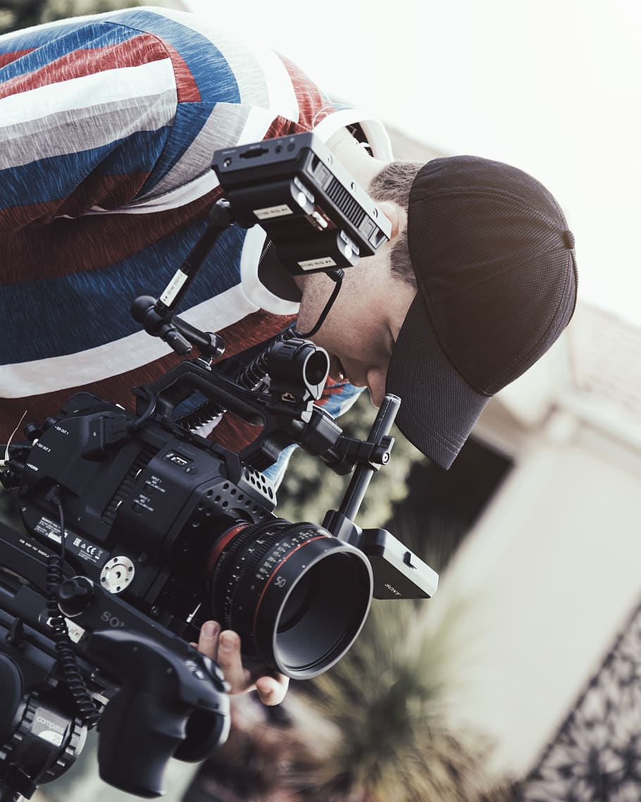 person holding camera, photography themes, camera - photographic equipment HD wallpaper