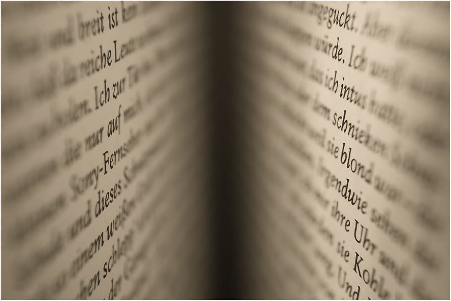 Selective Focus Photography of Open Book, blur, book pages, browse, HD wallpaper