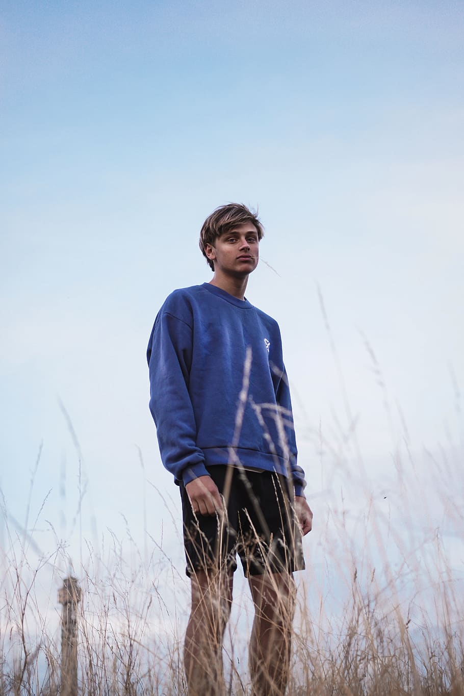 man in blue sweater, person, people, human, sweden, stockholm HD wallpaper