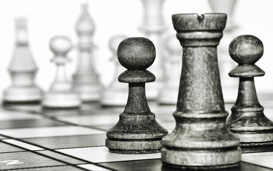 chess, game, tower, pawn, figurines, checkerboard, leisure games HD wallpaper
