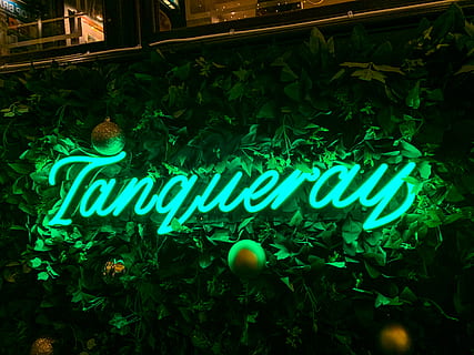 tanqueray neon sign