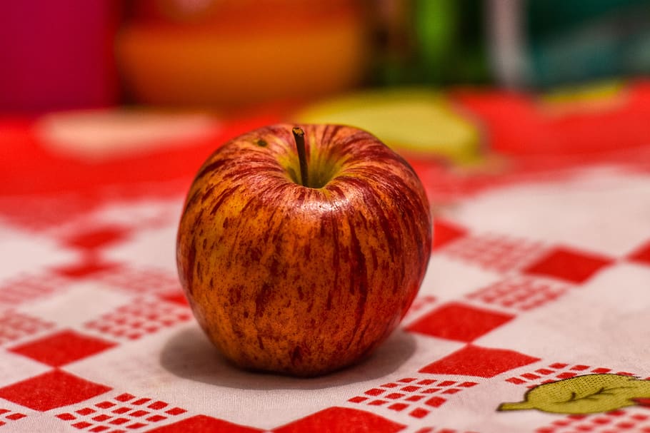 apple, fruit, healthy, red, food and drink, healthy eating HD wallpaper