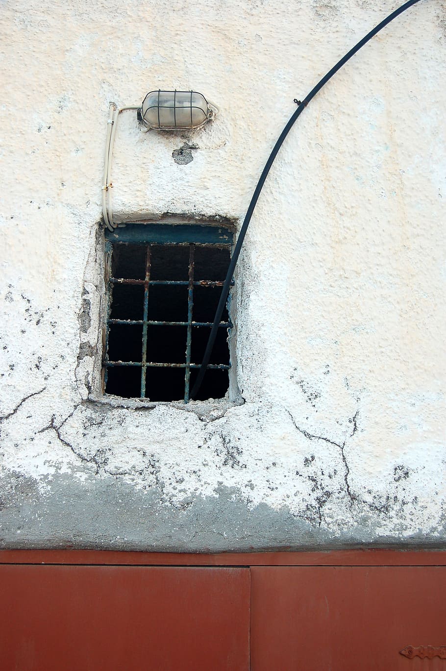greece, oia, architecture, window, santorini, red, abstract HD wallpaper