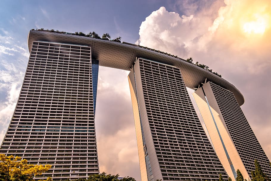 singapor, marina bay sands, hotel, architecture, travel, city, HD wallpaper