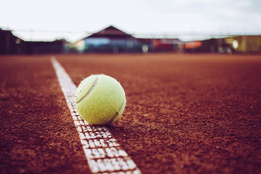 HD wallpaper: tennis, sand, sport, space, tennis court, line, clay court |  Wallpaper Flare