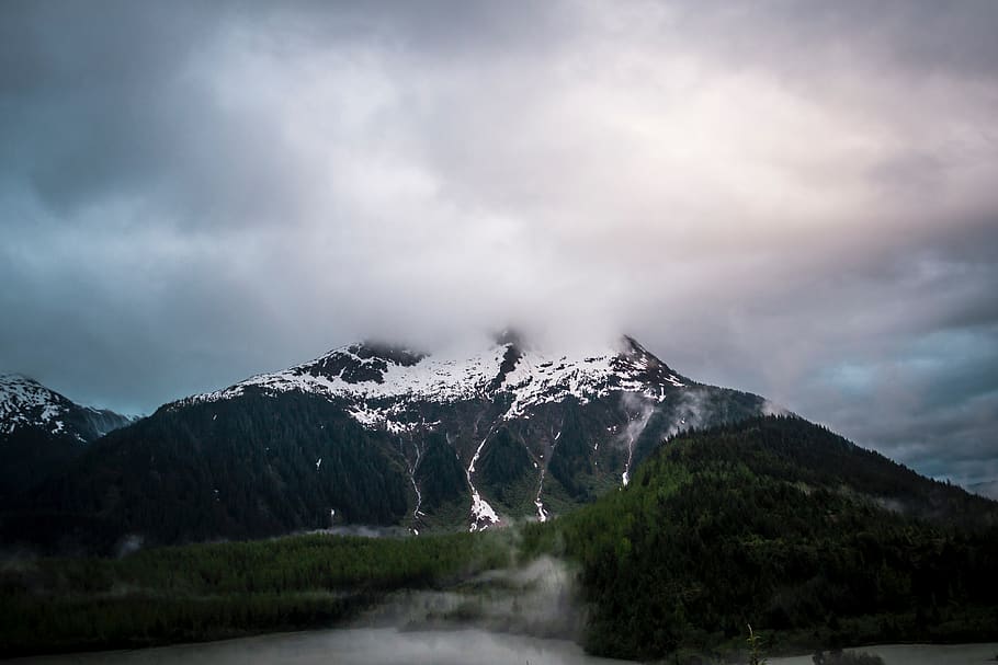 mountain, highland, cloud, sky, summit, ridge, landscape, nature HD wallpaper