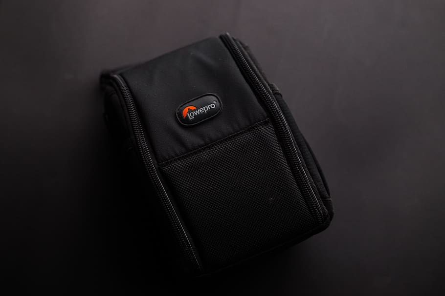 Closed Black Case, accessory, bag, close-up, colors, dark, design HD wallpaper