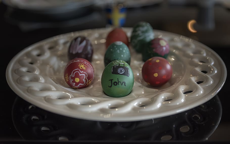 eggs, easter, greek, orthodox, colorful, spring, colored, food HD wallpaper