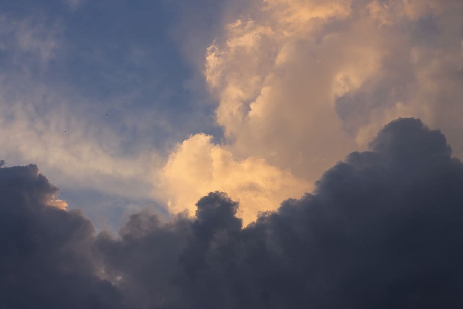 clouds, sky, sunset, landscape, mood, cloud - sky, beauty in nature HD wallpaper