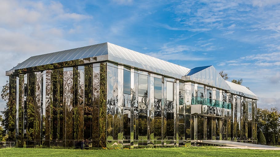 meaux, building, reflections, mirror, architecture, built structure HD wallpaper